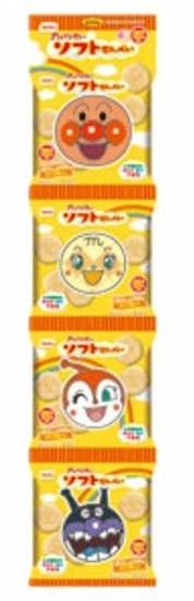 日本Befco栗山 麵包超人醬油米餅(52g/4連包)