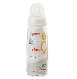 日本 PIGEON 貝親 纖細型奶瓶耐高溫玻璃瓶200ML (日本内銷版）