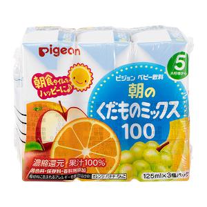 日本 PIGEON 貝親 早餐雜果汁3包裝 5個月以上