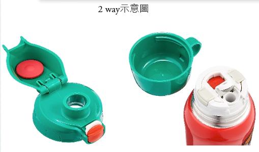 Tiger虎牌 兒童兩用不鏽鋼真空保溫壺-獅子600ml
