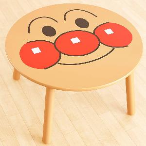 日本ANPANMAN 麵包超人 木製大臉圓桌56x32cm