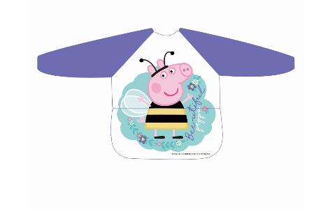 Peppa Pig 小豬佩奇 Peppa Pig長袖連袋防水罩衣 18M - Peppa