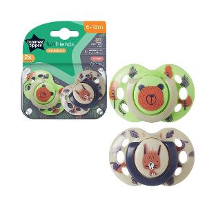 Tommee Tippee 6-18個月趣味風格安撫奶咀(2個裝)
