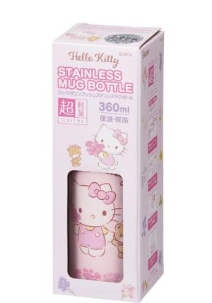 Hello Kitty 超輕量彈蓋式不鏽鋼保溫 360ml (花圈款)