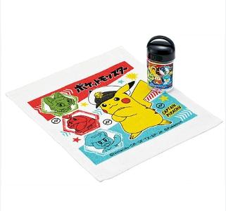 SKATER Pokémon-比卡超附抗菌盒毛巾組