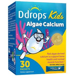 美國 Ddrops 兒童海藻鈣粉劑 30條裝