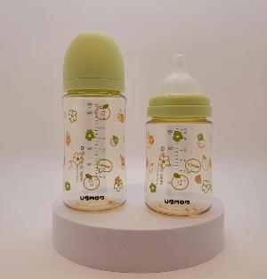 UBMOM PPSU 奶瓶-春日橘花-抹茶綠