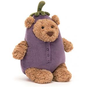 Jellycat - Bartholomew Bear Aubergine 茄子巴塞羅熊
