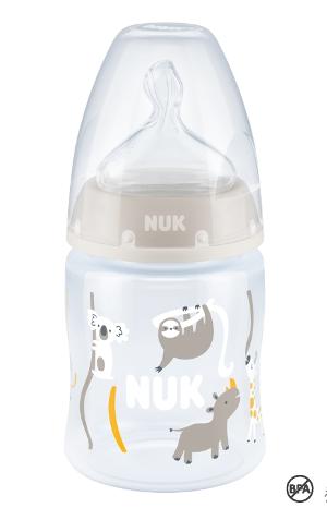 NUK Premium Choice 寬口PP溫度感應奶瓶-矽膠奶咀0-6個月中孔