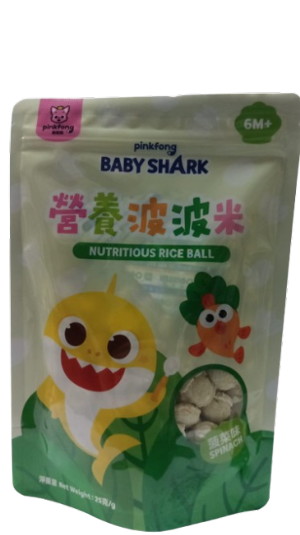 鯊魚寶寶營養波波米(菠菜味)6M+