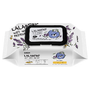 Lalabebe Premium 有蓋壓花濕紙巾 70片