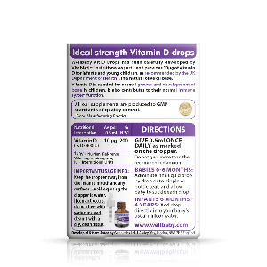 Vitabiotics Wellbaby嬰幼兒維生素D3滴劑 10μg 30ml 0-4Y