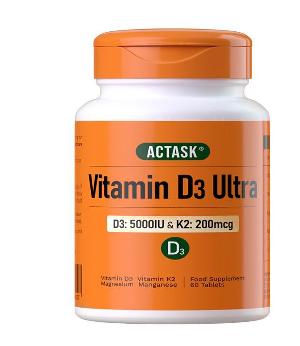 英國 ACTASK維生素D3營養片ULTRA60粒
