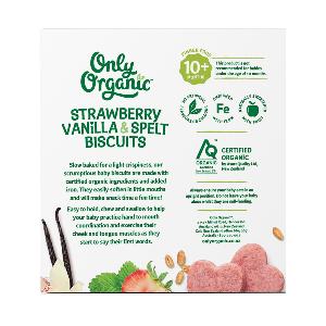 有機士多啤梨雲呢拿小麥餅乾 100g 10m+