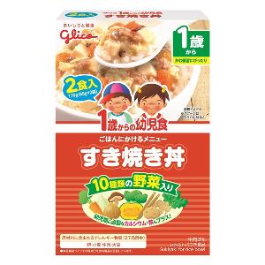 Glico 固力果1歲起嬰兒食品(什菜牛肉豆腐)85g x 2包