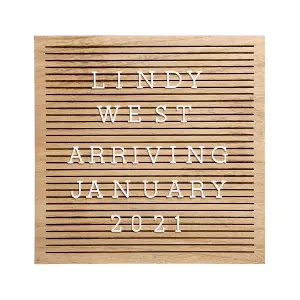 PEARHED Wooden letterboard set