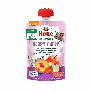 Holle 有機唧唧裝-BERRY PUPPY 蘋果蜜桃森林漿果蓉 100g (8m+)