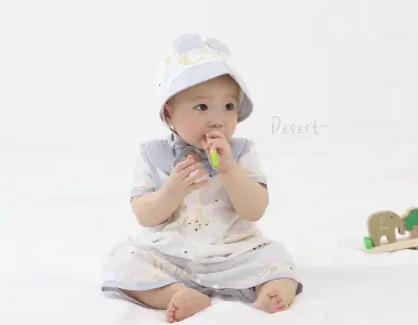 Merebe 嬰兒睡眠防踢背心-沙漠天使(夏)