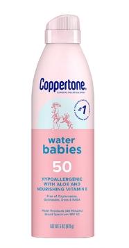 Coppertone水寶寶 噴霧防曬霜 50SPF 6oz