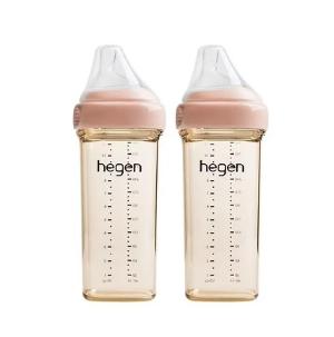 Hegen – PCTO™ PPSU多功能寬口奶瓶 330ml / 11oz 粉紅色