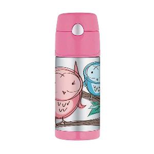 THERMOS 膳魔師 美國卡通版吸管保溫杯(12安/355ml)貓頭