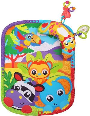 PLAYGRO ZOO PLAYTIME TUMMY TIME MAT AND PILLOW