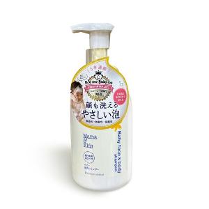 日本Mama&kids 高保濕洗臉沐浴露460ml (日本製造)孕婦可用